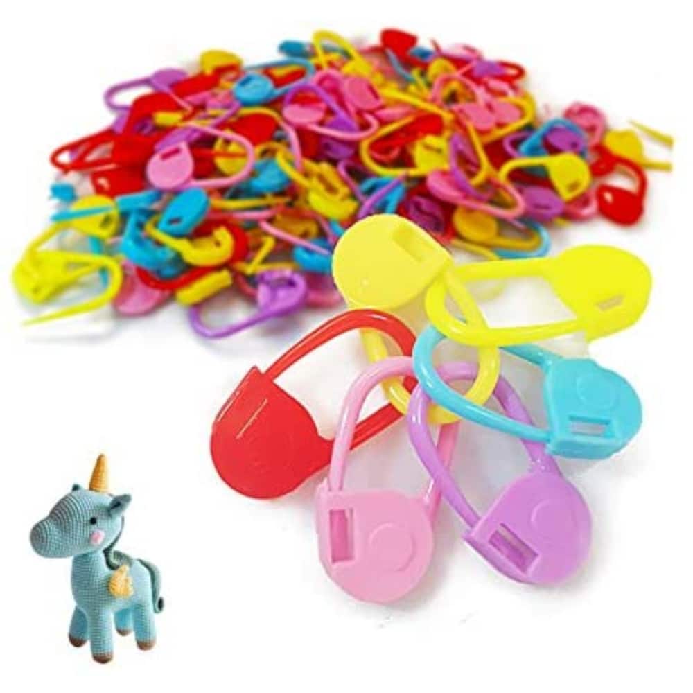 Aluminum Split Ring Stitch Markers with Gemstones - Buy Online at Nilgiri Stores