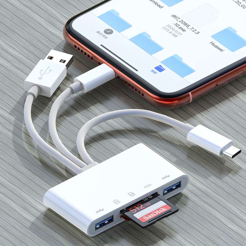 USB-C OTG Adapter - Connect Devices On-The-Go, 3-in-1 Multi-Port - Buy Online at Nilgiri Stores