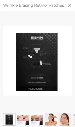 111SKIN Wrinkle Erasing retinol patches BOX 3 sets