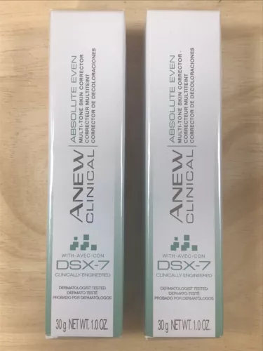 2 Avon Anew Clinical Absolute Even MultiTone Skin Corrector 1 Oz DSX7 New