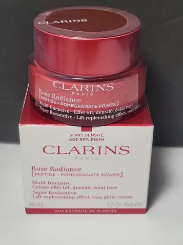 Clarins Paris Super Restorative Rose Radiance Face Moisturizer 17oz50ml NIB