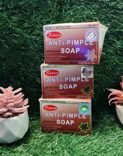 X 3 soap New improved Renew anti pimples face soap satisfaction