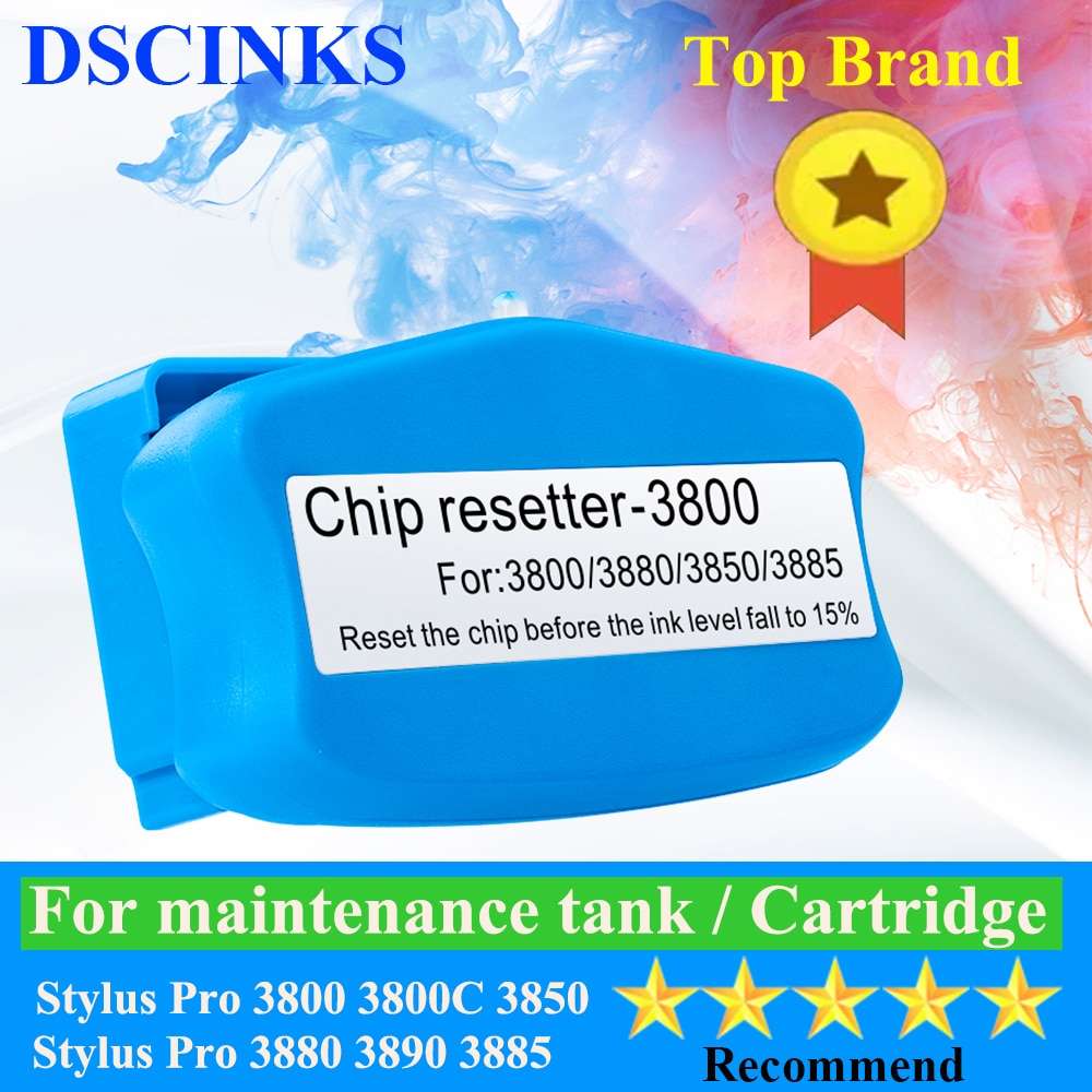 T5820 T582000 Maintenance tank Resetter For Epson Stylus Pro 3800 3800C 3850 3880 3890 3885 printer cartridge chip resetter 1