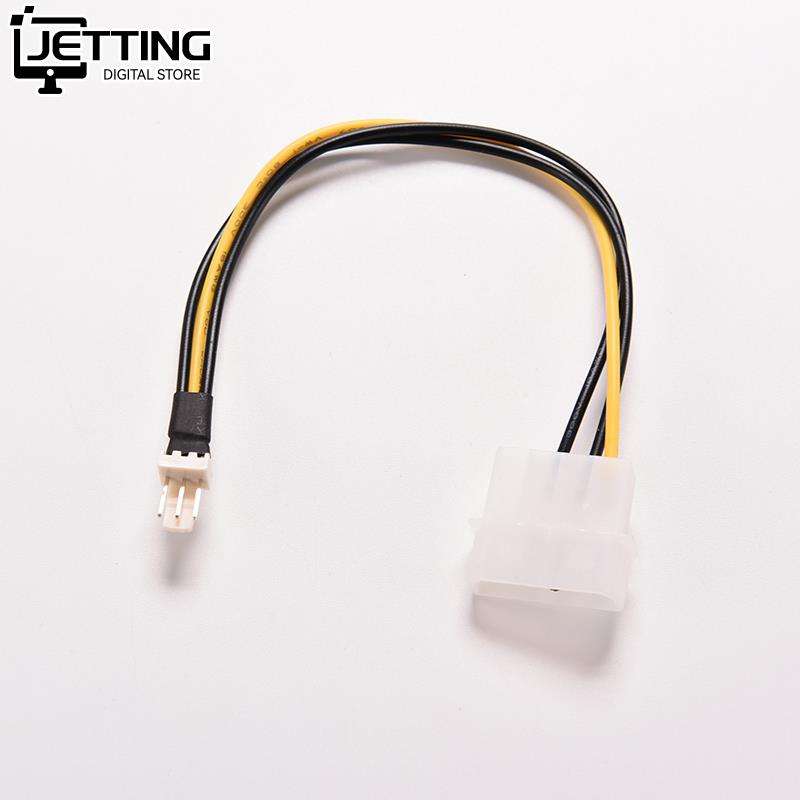 1pc 20cm 4 Pin Molex IDE To 3 Pin PC Computer CPU Case Fan Power Connector Cable Adapter Computer Accessories 1