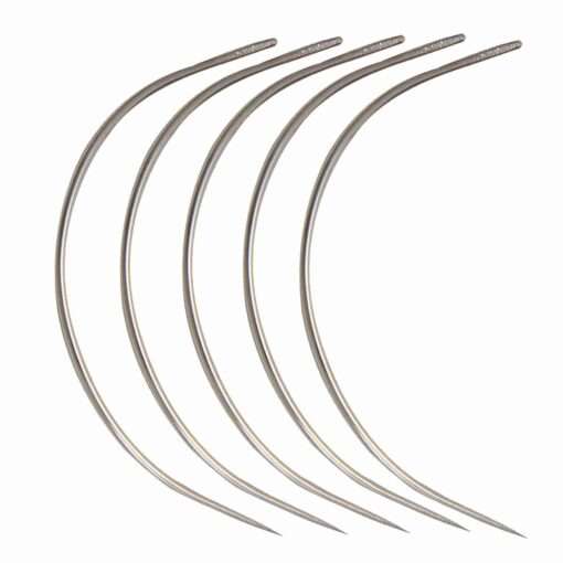 Curved Needle 5 Pcs for Wig making Mattress Upholstery Leather sewing choose size 1