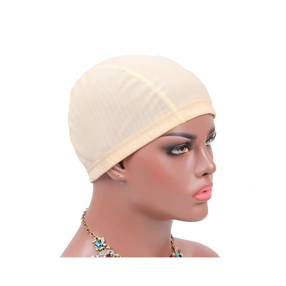 Mesh Dome Wig Cap Ultra Stretch for Women Breathable Wig Caps for Making Wigs Beige Color