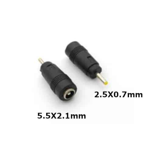 Laptop DC Tip Converter 5.5 x 2.1mm female To 2.5 x 0.7mm male for Asus