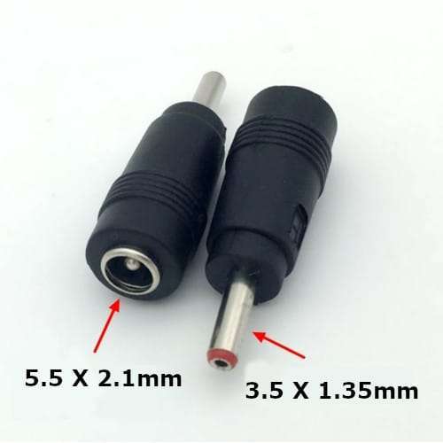 Laptop DC Tip Converter 5.5 x 2.1mm female To 3.5 x 1.35mm male for Sharp, Dell, Modem, Router