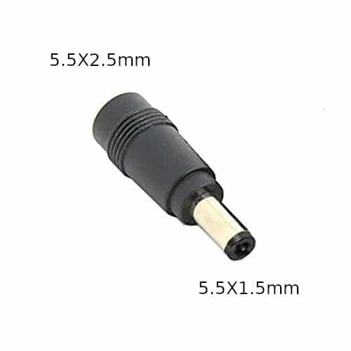 Laptop DC Tip Converter 5.5 x 2.1mm female To 5.5 x 1.5mm male for Acer, Dell