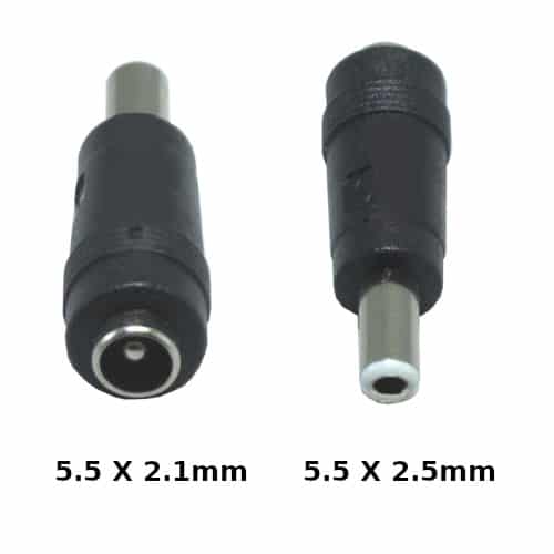 Laptop DC Tip Converter 5.5 x 2.1mm female To 5.5 x 2.5mm male