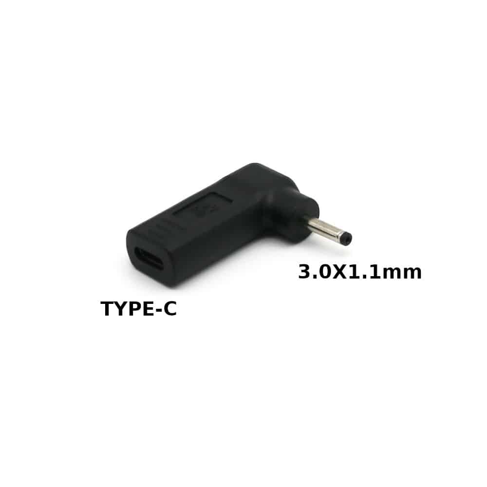 Laptop DC Tip Converter Type-C female To 3.0×1.1mm male for Samsung