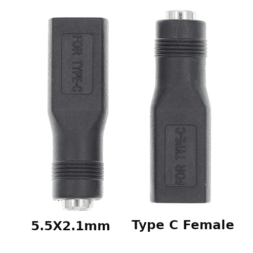 Laptop DC Tip Converter Type-C female To 5.5×2.1mm female