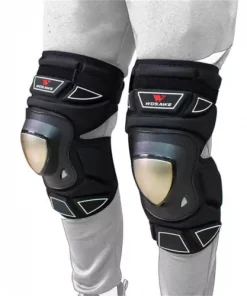 1 Pair Knee Pads Lightweight Motorbike Shin Pads Adjustable Leg Support