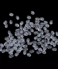 0.8mm Clear Oval Beads Fishing Rod Rig of 100