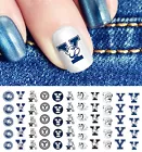 Yale University Bulldogs College Sports Team Nail Art Decals - Salon Quality!