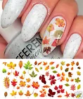 Autumn - Fall  Leaves Nail Art Waterslide Decals Set #2 - Salon Quality!