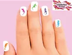 Waterslide Nail Decals Set of 20 - Colorful Gecko Lizard Assorted