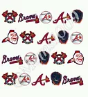 Atlanta Braves Nail Art water decals Free shipping! Baseball nail decals!