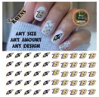 Baltimore Ravens Waterslide Nail Decals Set Of 50  Instructions & Bonus