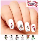 Waterslide Nail Decals Set of 20 - Christmas Holiday Snowman Assorted