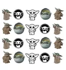 Baby Yoda Nail Art Star Wars Nail art Decals (water decals) Mandalorian Nail Art