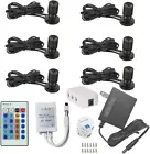 Xking 1.5W 12VDC Dimmable LED Mini Spotlight Jewelry Showcase Display Lights Bla