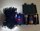 2 Pack Battery Powered mini LED Light String. 200 White Lights Multifunction USA