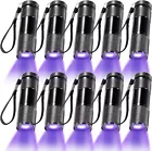 20 Pieces UV Blacklight Flashlights, LED Light, Handheld, Mini Purple Light (UV)