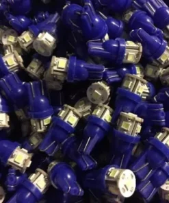 (10) COOL BLUE 8V-LED WEDGE LAMPS/ Pioneer DIAL LIGHTS SX BULBS