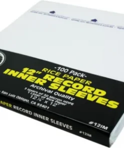 (100) 12" RICE PAPER Insert Plastic Record Inner Sleeves Vinyl ARCHIVAL #12IM
