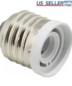 (12-Pack) Light Bulb Socket Adapter Medium Base E26 to Candelabra E12 Reducer