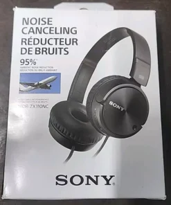 Open box TESTED Sony ZX110NC Headband Wired Headphones Black Noise Canceling Z1