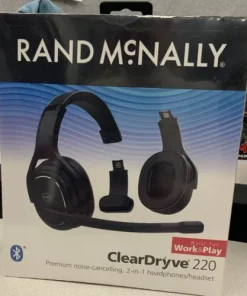 Rand McNally ClearDryve220 Prem. Noise-canceling, 2-in-1 Headphones/headset NEW!