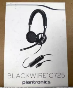 Plantronics Blackwire C725 Wired USB Headset Active Noise Canceling Tested Works