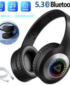 Noise Canceling Bluetooth 5.3 Wireless Over Ear Headphones Headset Stereo Bass