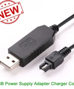 USB Power Supply Adapter Charger Cord For Sony Handycam Video Camera Camcorder