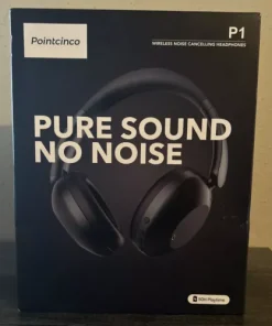 POINTCINCO P1 Active Noise Canceling Headphones w/ Mic, Bluetooth, Deep Bass