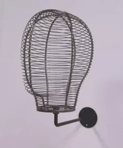Wall Mounted Mannequin Head Hat Display Stand Multifunctional Hanging Wig Stand