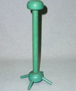Vintage Mod Retro Green Wooden Hat Wig Cap Display Stand #2