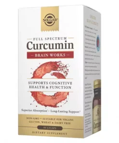 Solgar Full Spectrum Curcumin Brain Works 90 Licaps