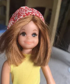 Vintage Fluff doll, (Skipper) Wearing Wig To Look Like Tiff In Fun Runners