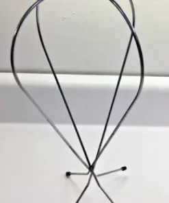 vintage wire metal wig hat stand rack portable display