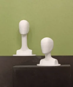 White HAT or WIG STAND display MANNEQUIN model CAP holder 1:6 for BARBIE doll