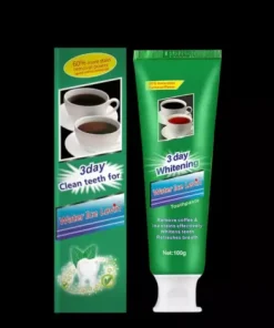 3 Day Clean Teeth "Water Ice Levin"  Toothpaste for Coffee, Tea, Smokers Stains