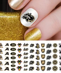 Army Black Knights College Sports Team Nail Art Decals - Salon Quality