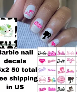 Barbie Nail Decals Set Of 50