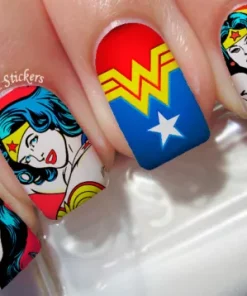 Wonder Woman Nail Art Stickers Transfers Decals Set of 22 - A1255