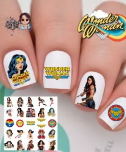 Wonder Woman Waterslide Nail Decals Set Of 50 Instructions & Bonus