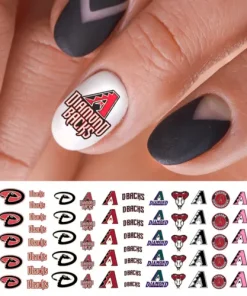 Arizona Diamondbacks Baseball Nail Art Decals - Salon Quality!