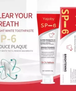SP-6 Probiotic Toothpaste And  Whitening. 1, 2 Or 3 Packs Available…..